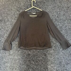 Aware By Vero Moda Black Blouse White Recycled Polyester Size S